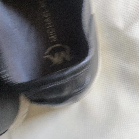 Michael Kors pattern Monogram Signature Tennis Logo Black Sneakers Shoes 9.5 - Picture 7 of 11